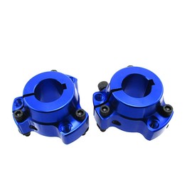 Ouyunou Lightened Billet Aluminum 1" 25mm Bore Rear Wheel Hub 1/4" Bolts For Go Kart Cart Drift Trike Bike (Blue)