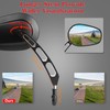 LDJXDADI Black 8mm Rear View Mirrors for Touring Road Glide