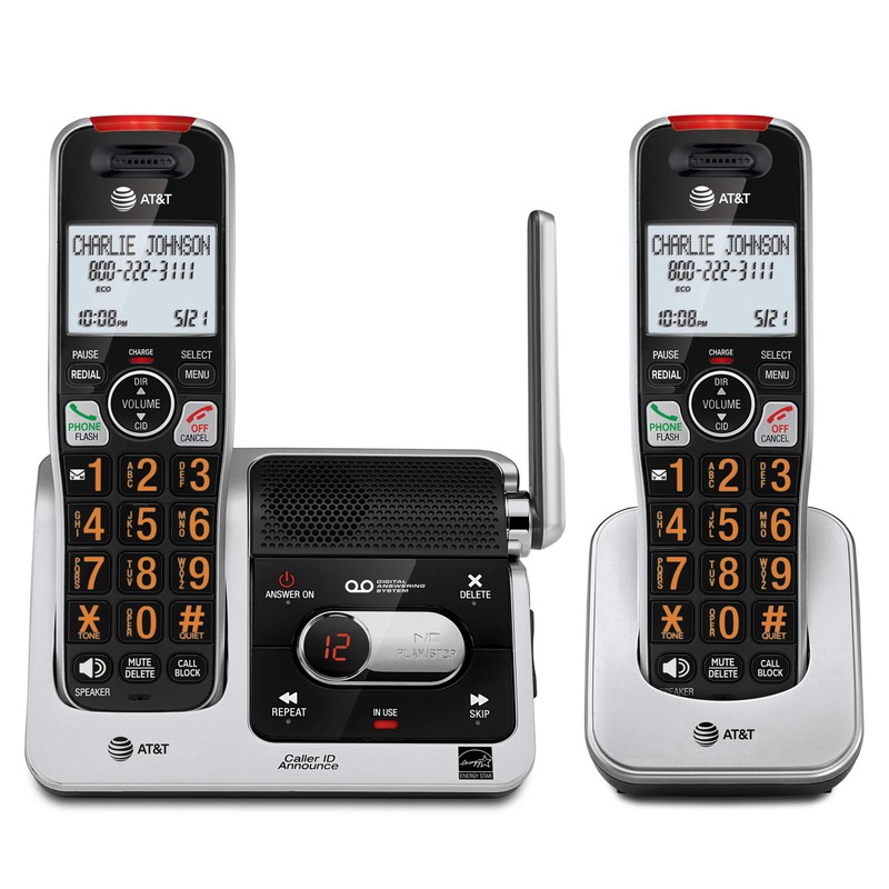 AT&T BL102-2 DECT 6.0 2-Handset Cordless Phone for Home with