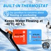 HEATIT 5JHSF 100Ft High-Efficiency Self Regulating Heat Tape Freeze Protection,