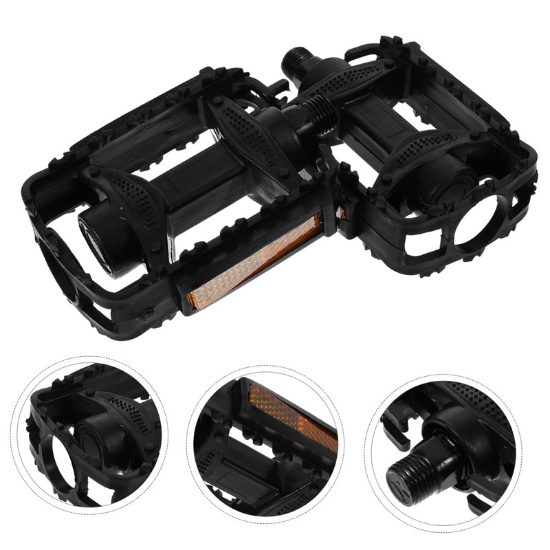 SUPVOX Replaceable Boys and Girls Bike Pedals Slip Design Mountain