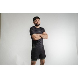 Progress Jiu Jitsu Academy+ Short SleeveRashguard | Flexible and Durable BJJ Rash Guard | Moisture-Wicking Compression Tops for Men and Women | 80% Polyester/20% Spandex (XXL, Black)