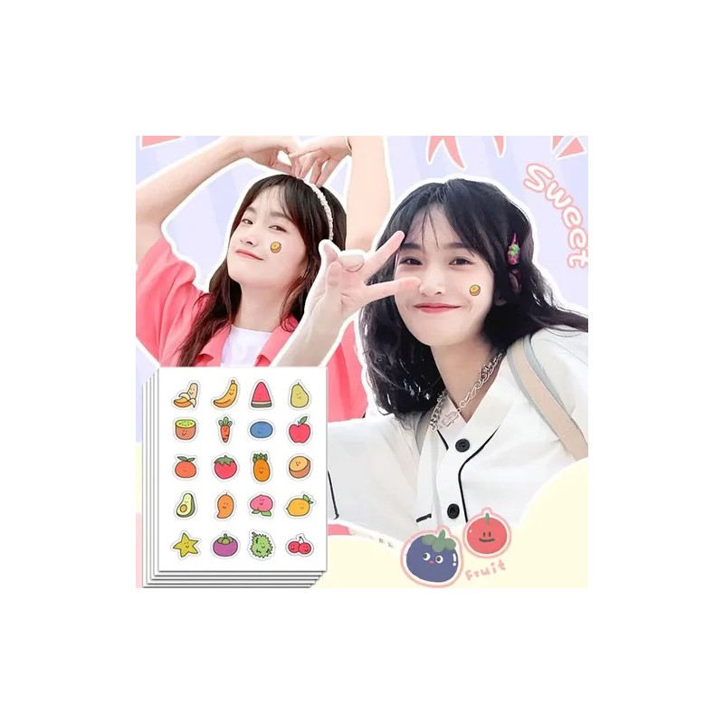 100pcs Fruit Acne Patch Skincare Multiple Colors Cartoon