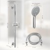 Adjustable 30-Inch Shower Slide Bar with 5-Function Handheld Shower Head,