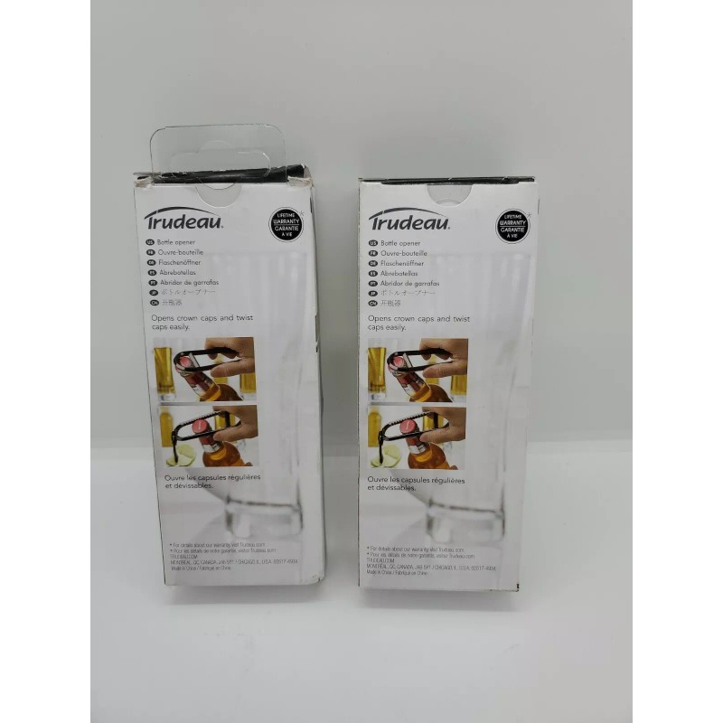 Trudeau Bottle Opener opens crown and twist caps easily.(2 packs)