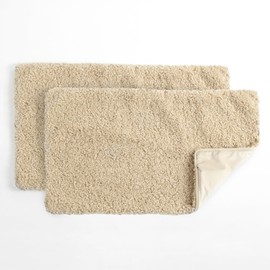 Lush Decor - Pillow Cover, 2-Piece Zipper Pillow Shell, Neo Boucle Lumbar, Chic Home Decor (Neutral, 14" x 24")