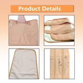 2Pack Castor Oil Pack Wrap, Reusable Organic Castor Oil Packs for Liver Detox, Castor Oil Packs for Liver Detox with Adjustable Elastic Strap Flannel Cotton Machine Washable Anti Oil Leak(White)