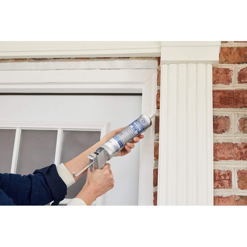 GE Sealants & Adhesives All Purpose Silicone 1 Sealant, 10.1oz,