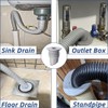 Washing Machine Drain Hose Seal, JHBKing Washer Drain Outlet Plug,