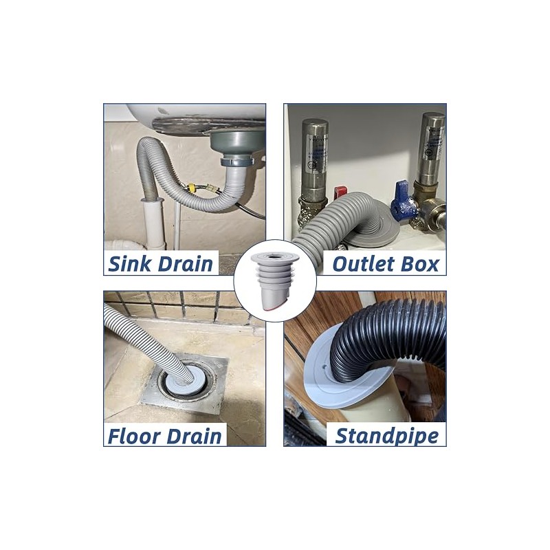 Washing Machine Drain Hose Seal, JHBKing Washer Drain Outlet Plug,