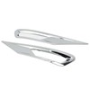 2pcs Front Fog Light Cover Trim Silver Fog Lamp Bezel