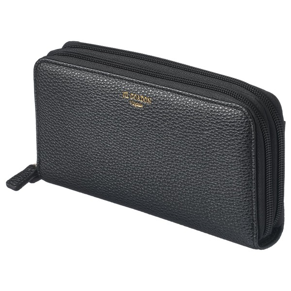 JIL GORDON Women's Wallet, Easy to Sort, Double Zipper, Lightweight,
