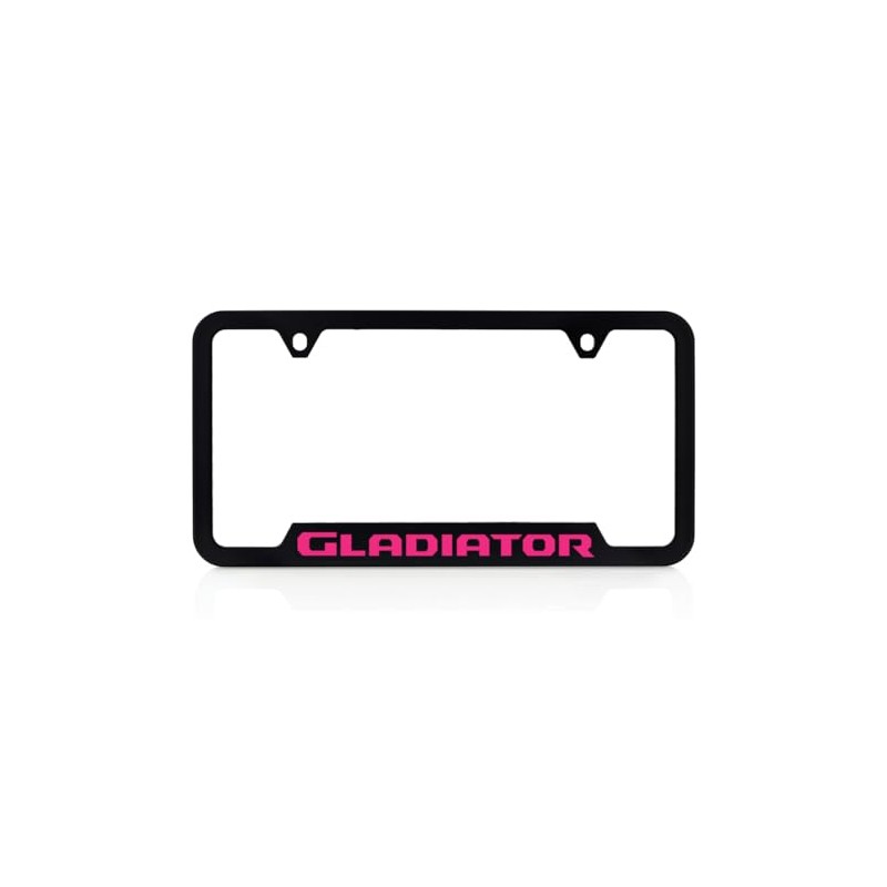 JEEP Gladiator UV Printed in Tuscadero Pink Black Plastic License