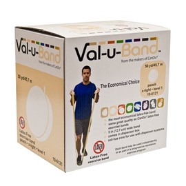 Val-u-Band Latex Free Exercise Band, Peach - Level 1, 50 Yard Roll/Box (1541964)