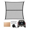 FoundGo 120x120cm Single Layer Elastic Cargo Net Stretches to 210x210cm