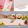 Set of 4 chopping boards with base, double-sided plastic chopping