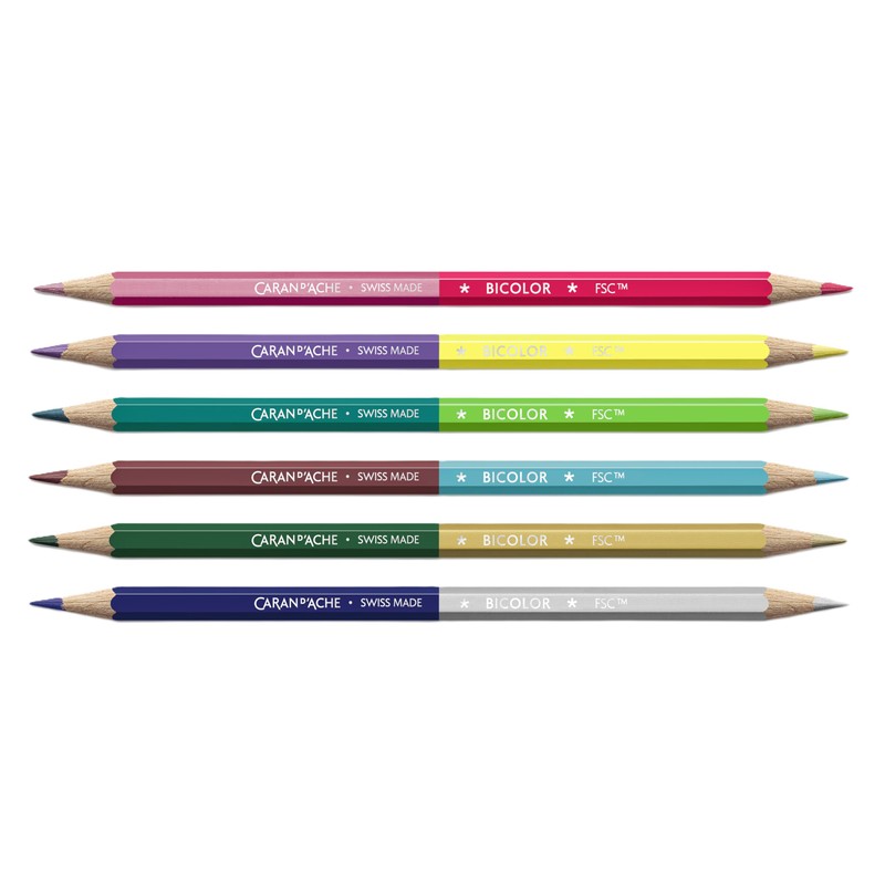 Caran d'Ache Claim Your Style Pack of 6 Two-Tone Pens