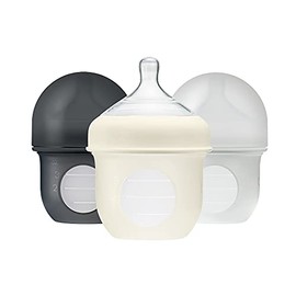 Boon Nursh - Bolsa de silicona reutilizable para biberones – Pezón de flujo lento – Bolsa de silicona para biberones y pezones – Esenciales de aliment