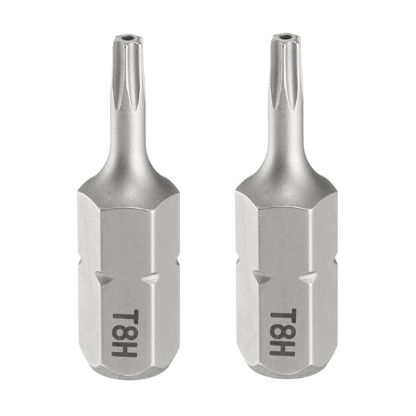 HARFINGTON 2pcs T8H Torx Screwdriver Bit 1/4" Hex Shank 25mm/1"