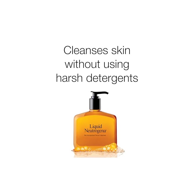 Neutrogena Fragrance Free Liquid, Facial Cleansing Formula, 8 Ounce