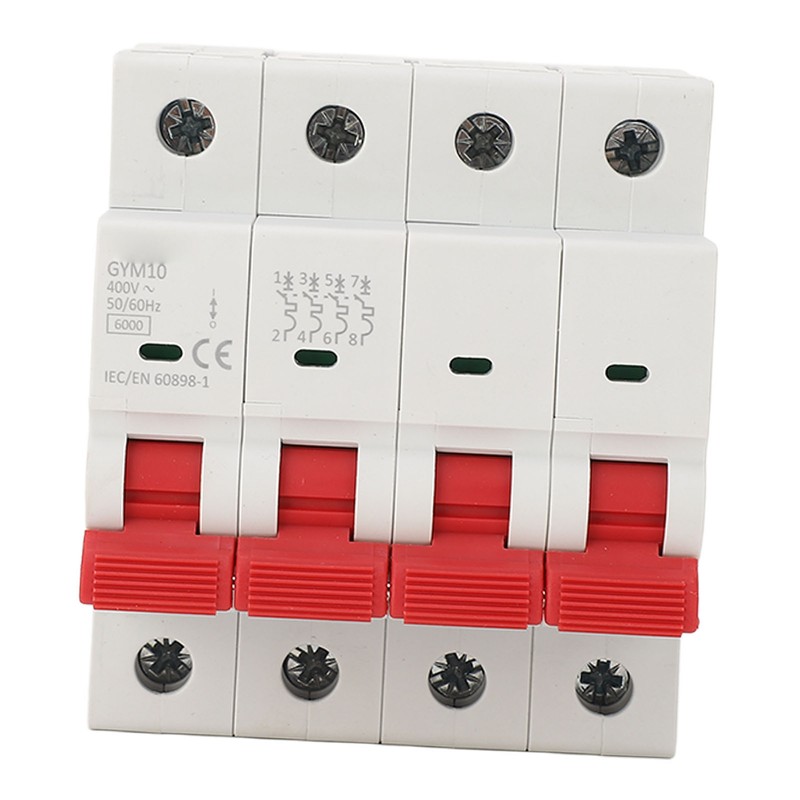 Miniature Circuit Breaker 4P 400V Overload Protection Isolator Switch for