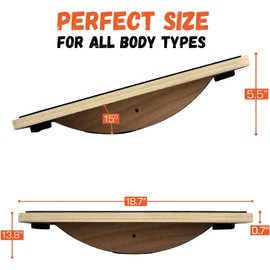 Yes4All Versatile Plank Trainer Board with Smartphone Integration for Full Body Fitness while Playing Games, Watching Videos - Comfy EVA Surface, Anti-Slip Anti-Scratch Pads