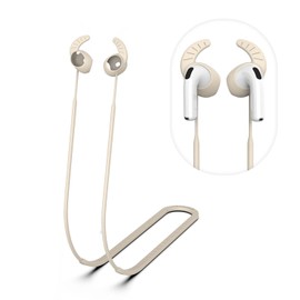 Anti-Slip Straps for AirPods 4 Earbuds, Soft Silicone Airpods 4 Strap Anti-Slip Anti-Lose AirPods 4 Accessories Compatible with AirPods 4th Generation Earbuds,White