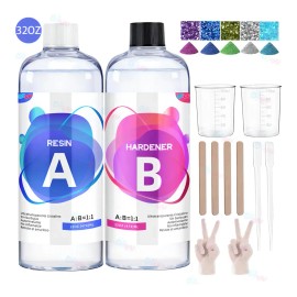 Kit De Resina Epoxi Transparente DiYY para Fundición y Revestimiento, Sin Burbujas ni Amarilleo