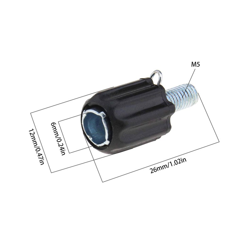 SING F LTD 10pcs M5 Bicycle Brake Adjustable Screw Fastener