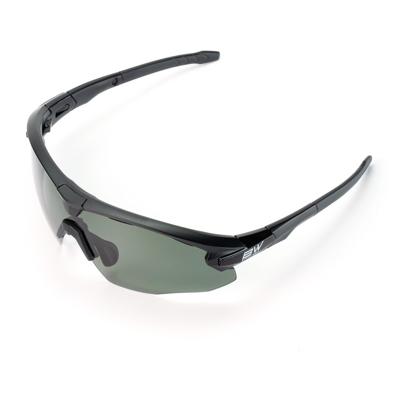 Bunny Walk BW-026 Polarized Sunglasses, BW-0260F, Black, G-GREEN Single Lens