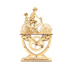 UMESEE 3D Puzzle for Adults, Wooden Puzzles Father Son Bicycle Mechanical Gear Model Building Kits, DIY Wood Crafts Unique Collection, STEM Hobbies for Women Men