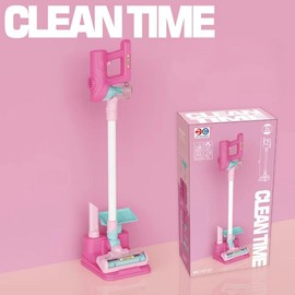 3 in 1 Household Kids Cartoon Vacuum Cleaner,Toddler Toy Pretend Cleaning Set For Grown Ups ,With Music, Lights and Pretend Play， Really Works，MONTESSORI STYLE LEARNING，Family Cleaning Play Set for Girl.Pink Christmas Gift - Color: Green