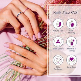 SNS Healthy Natural Nails SNS Nail Dip Powder, Gelous Color Dipping Powder - Candied Yams (Orange/Coral, Cream) - Long-Lasting Dip Nail Color Lasts 14 Days - Low-Odor & No UV Lamp Required - 1 OZ