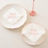 Crisky Fabulous servilletas de cóctel oro rosa para las mujeres