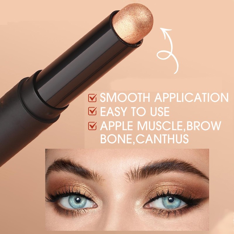 Brown Shimmer Eyeshadow Stick Cream Eye Shadow, Glitter Eyeshadows Pencil