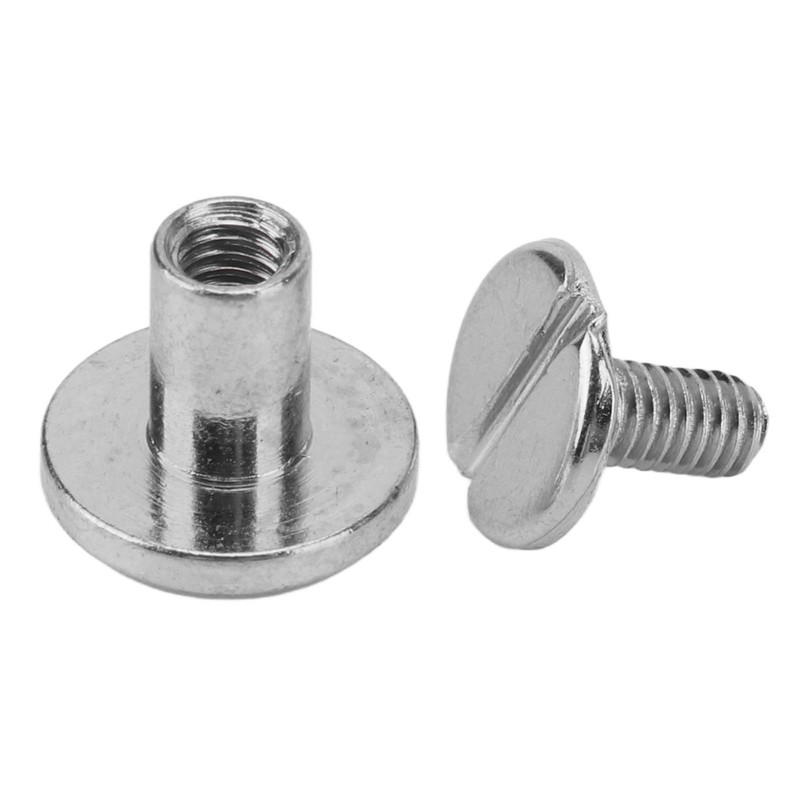 120 Sets Book Binding Screw 9x8mm Uniform Coating Color Lasting