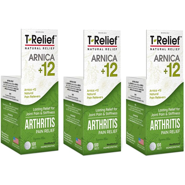 T-Relief Arthritis Pain Relief, 100 Tablets (3 Pack)