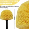 Tockrop 2 Pack Twist-On Cobweb Duster Head Brush - Efficient