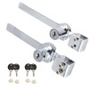 2 Set Sliding Door Ratchet Locks Cabinet Door Locks Display