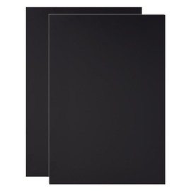 OLYCRAFT 2pcs ABS Plastic Sheet 21x30cm Black Rigid Moldable Panel 3mm Thick Big Black Plastic Sheet Thermoform Board Two-Sided Heat Moldable Panel for DIY Projects Decor Handcrafts
