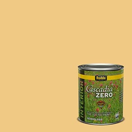 Rodda Paint CASCADIA ZERO Interior Semi-Gloss Paint & Primer in One, Quart, Perky Yellow