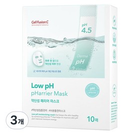 Cell Fusion C Mildly Acidic Farrier Mask Pack, 10 packs, 3 pieces / 셀퓨전씨 약산성 패리어 마스크팩, 10개입, 3개