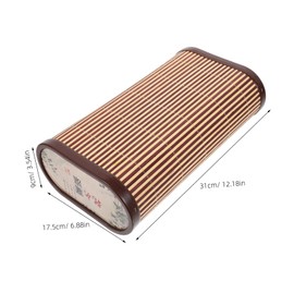 FRCOLOR Bamboo Hollow Pillow for Sweat Steam Room Breathable Neck Cushion Cooling Bed Pillow for Seniors Summer Comfort Hypoallergenic Indoor Use