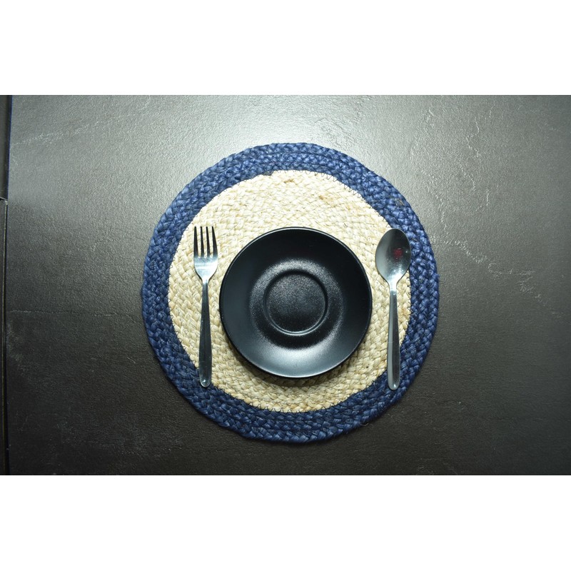 Ripaz Vogue - Round Placemats Natural Jute Fiber Handmade Rustic