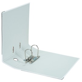 Original Falken Recycolor Environmental Folder Eco Made in Germany Coloured Paper Cover Outside 8 cm Wide DIN A4 White Ring Binder Letter Folder Office Folder Cardboard Folder CO2 Neutral Blue Angel