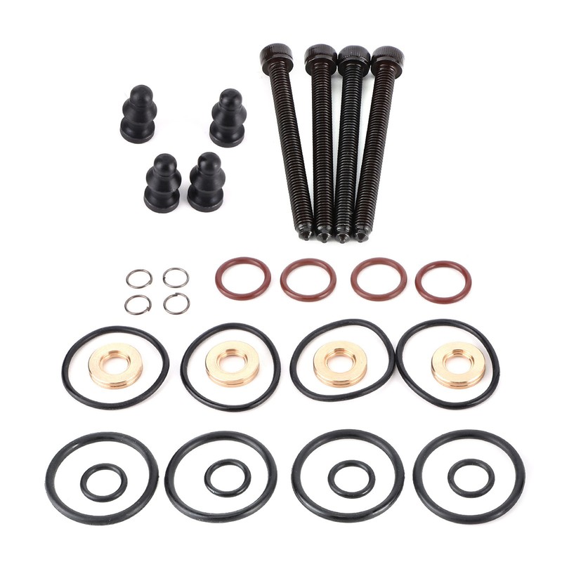 4Sets Fuel Injector Seal Repair Kit Sealing Assembly Clamp Bolt