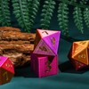 Cusdie 7-Die DND Dice, Spindown D20 Chameleon Polyhedral Dice Set