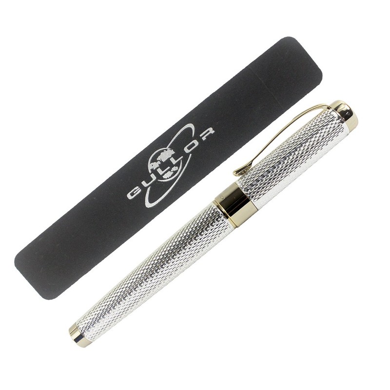 Gullor Jinhao 18KGP Medium Nib Fountain Pen with Ink Converter