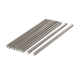 sourcing map 304 Stainless Steel Full Threaded Rod Attachment M8 x 200 mm 1.25 mm Fully Threaded Rods Pack of 10