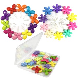 Latest 30 Pieces Needles Threaders with Clear Box,20pcs Flower and 10pcs Butterfly Durable Sewing Needle Threader for Hand Sewing and Needle Threaders for Embroidery(Random Colors)